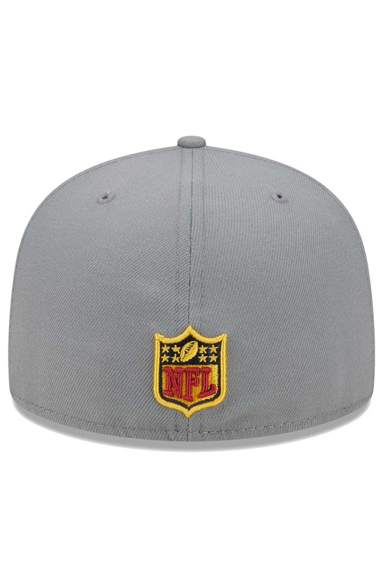 New Era Men's New Era Gray New England Patriots Color Pack 59FIFTY Fitted Hat, Alternate, color,