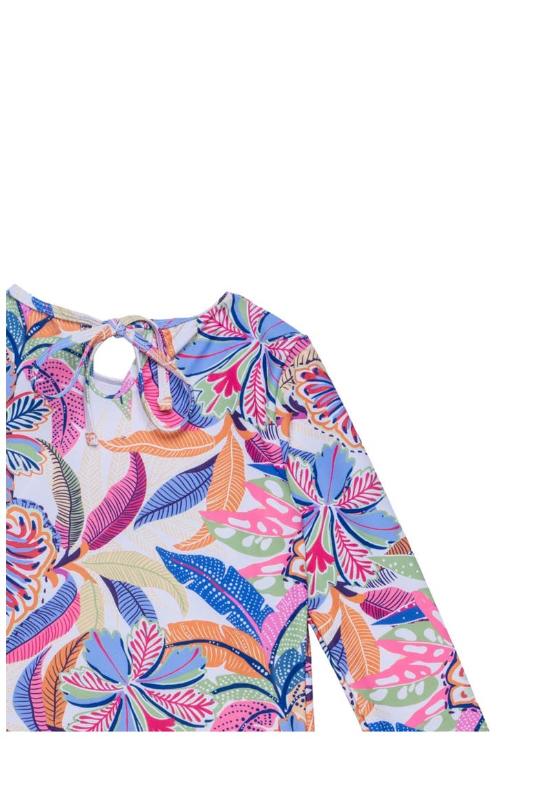 Tropic Fun Long Sleeve Rash Guard Set, Alternate, color, Multi-Tropic