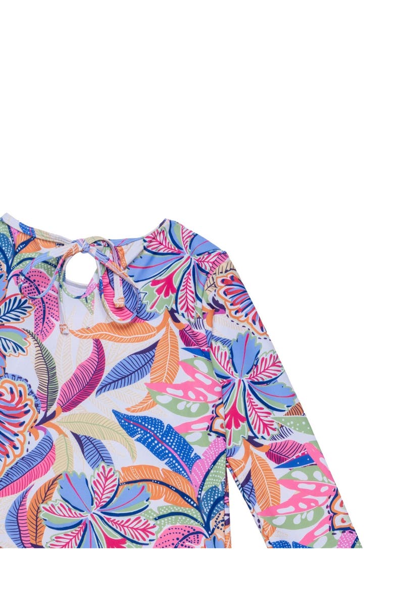 Gottex Kids Tropic Fun Long Sleeve Rash Guard Set, Alternate, color, Multi-Tropic