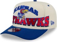New Era Men's New Era Cream/Royal Kansas Jayhawks March Madness Historic Collection 9FIFTY A-Frame Snapback Hat