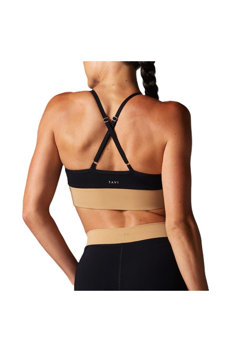 Tavi Boost Bra, Alternate, color, Ebony/Camel
