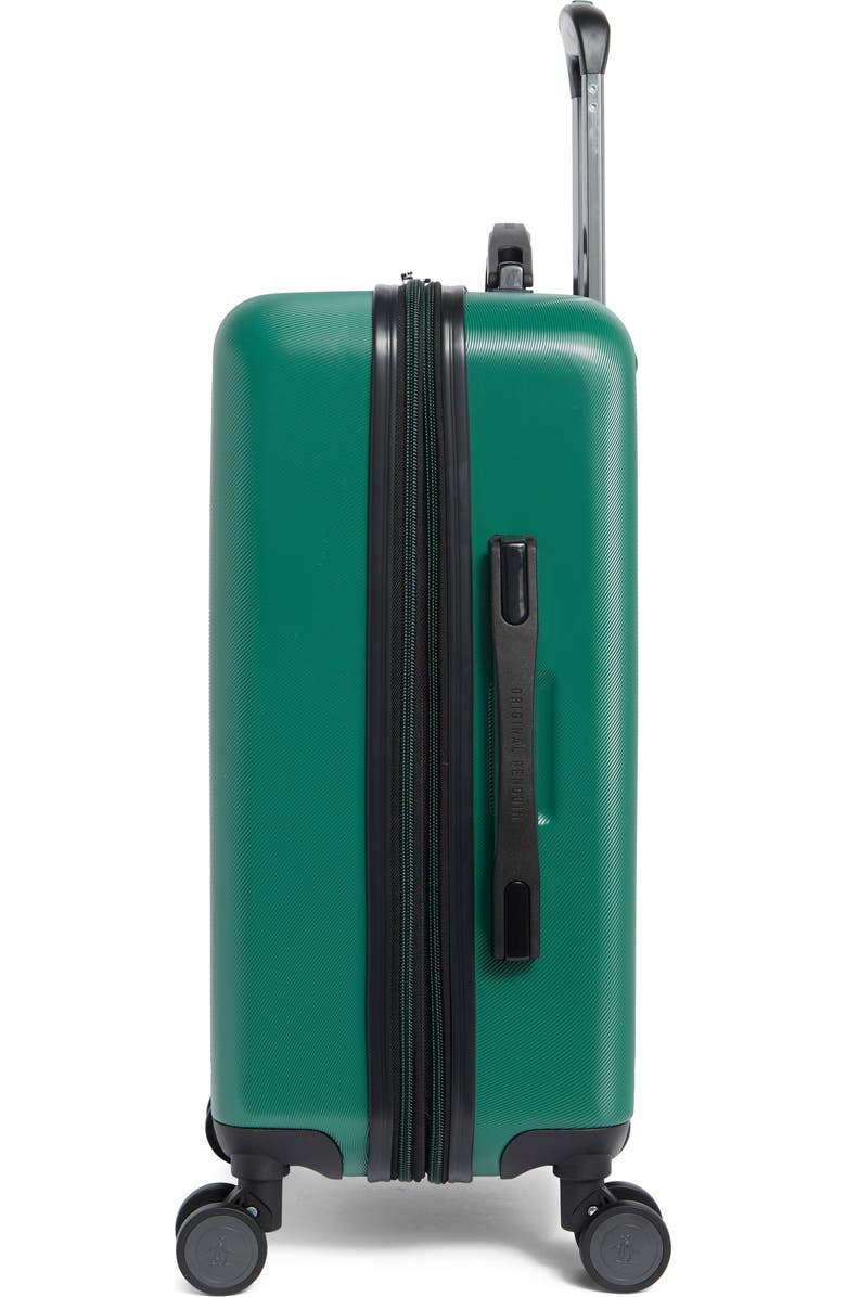 Original Penguin Finnes 21-Inch Carry-On Hardside Luggage, Alternate, color, Forest Green