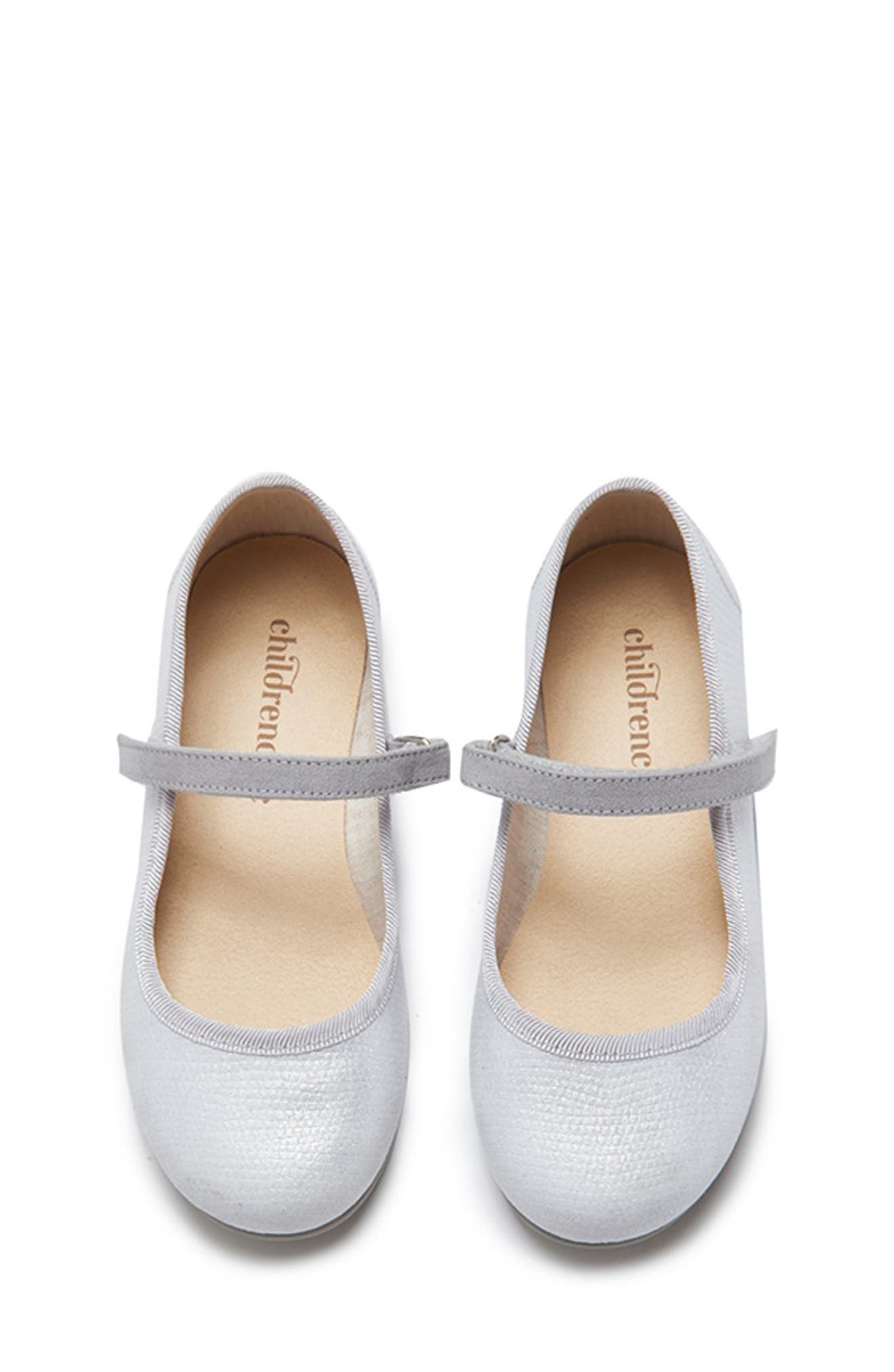 CHILDRENCHIC Mary Jane Canvas Sneaker, Alternate, color, Silver