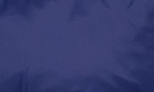 La Fiorentina Faux Fur Collared Puffer Jacket In Blue
