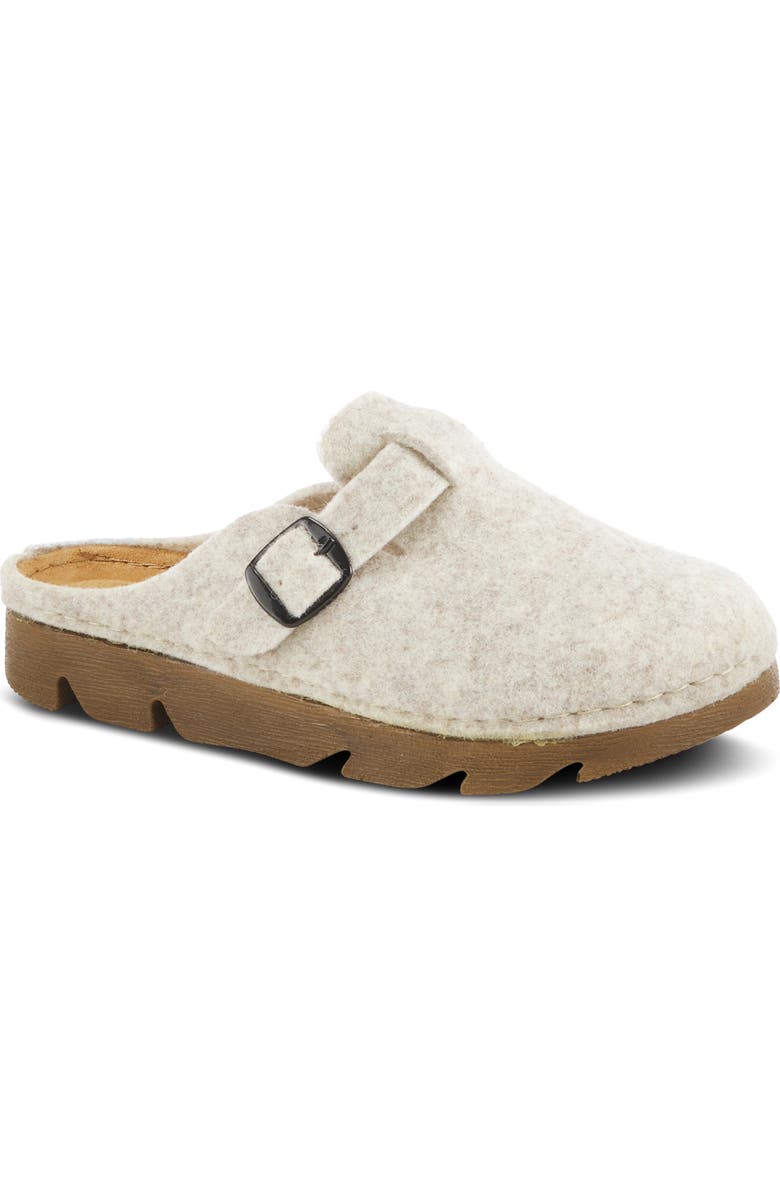 Flexus by Spring Step Clogger Mule, Main, color, Light Beige