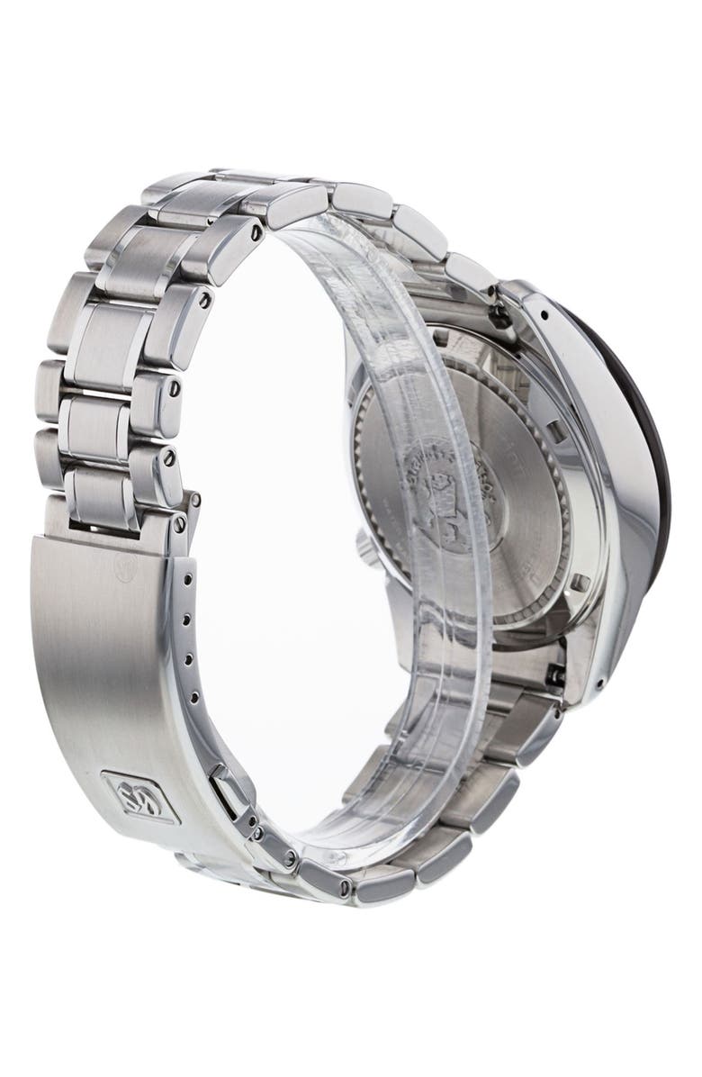 Watchfinder & Co. Grand Seiko Preowned 2021 Sport Spring Drive GMT Bracelet Watch, 40.5mm, Alternate, color, Black