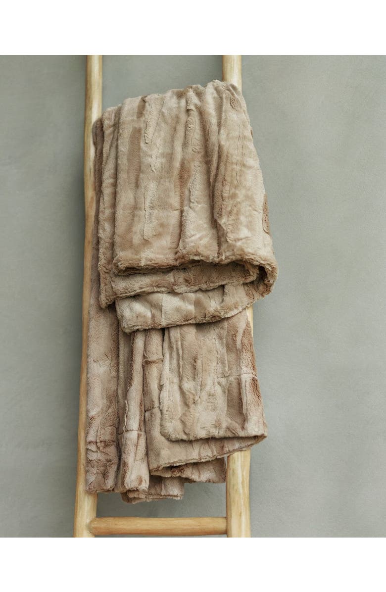 Minky Couture Sorbet Milk Chocolate Blanket, Main, color, Brown