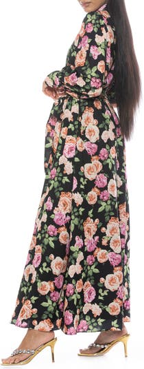 Saliah Mockneck Blouson Sleeve Dress