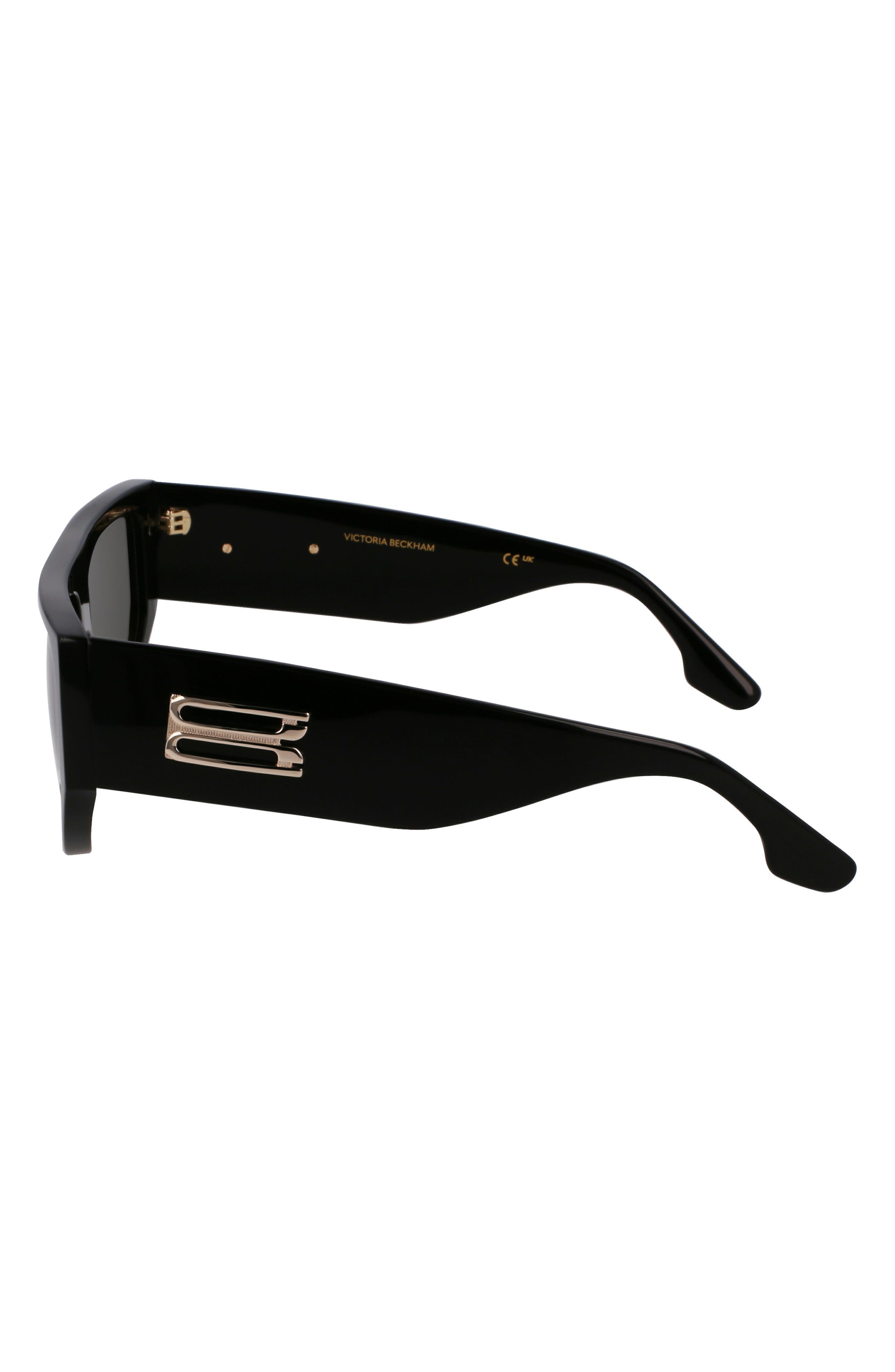 Victoria Beckham B-Buckle 55mm Modified Rectangular Sunglasses (Women ...
