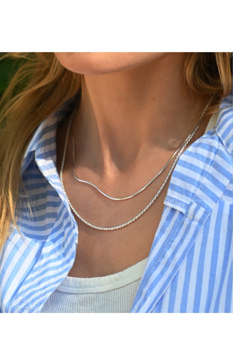 BEST SILVER Snake Chain Necklace, Alternate, color, Silver