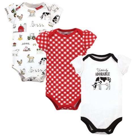 Three-Piece Set of Cotton Bodysuits (Baby)