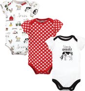 Hudson Baby Three-Piece Set of Cotton Bodysuits