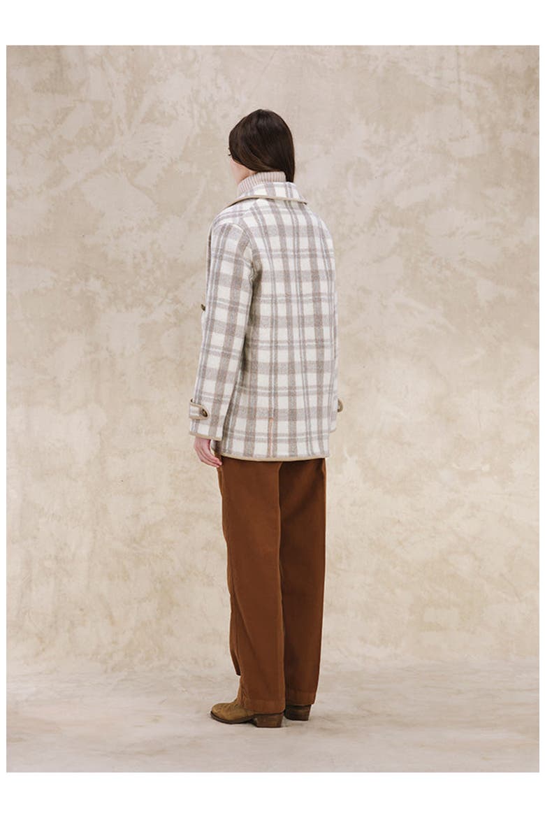 Danielle Plaid Wool Jacket, Alternate, color, Multicolor
