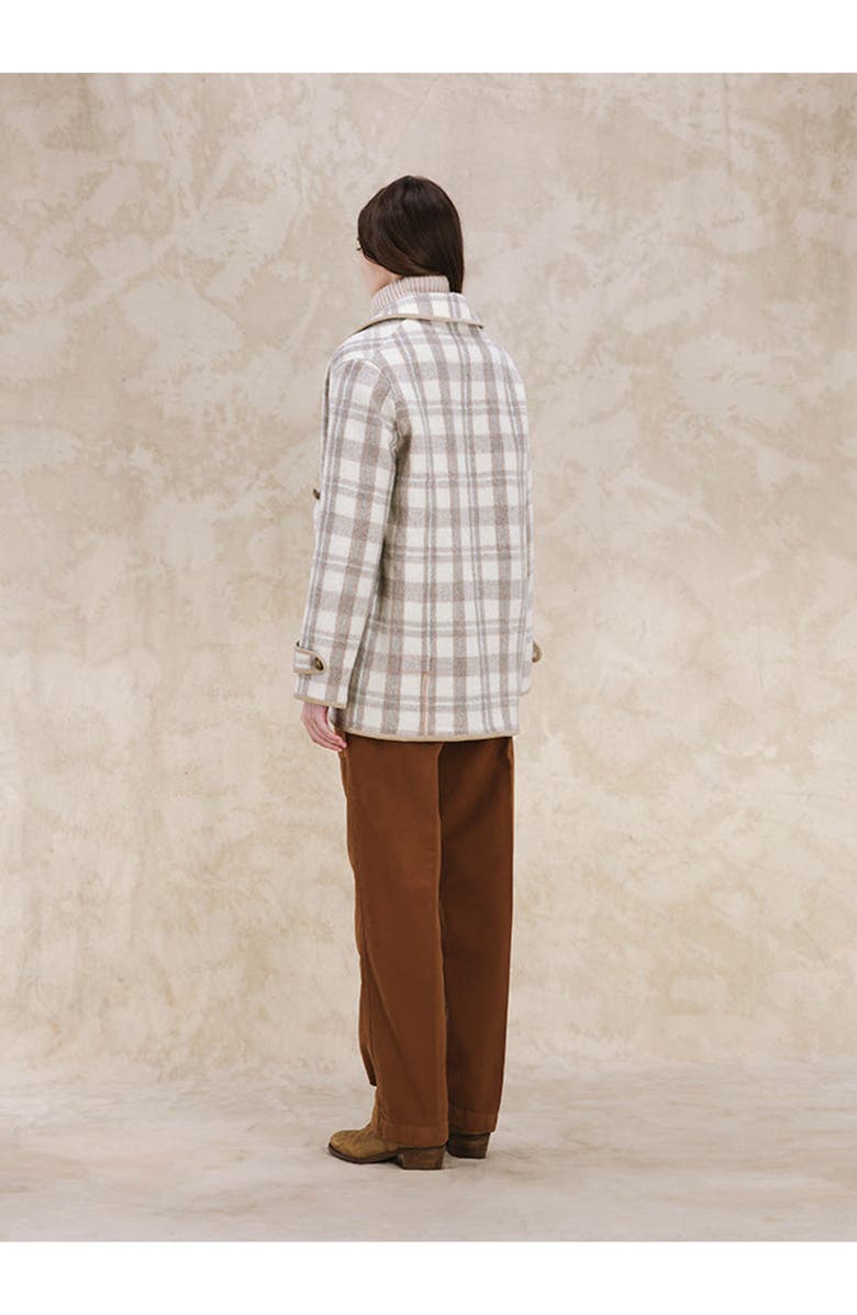 Fortela Danielle Plaid Wool Jacket, Alternate, color, Multicolor