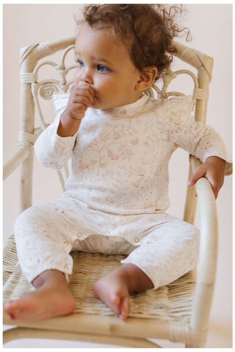 Long Sleeve Ruffle Romper, Alternate, color, SECRET GARDEN