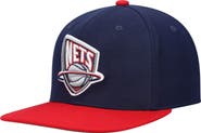 Mitchell & Ness Men's Mitchell & Ness Navy/Red New Jersey Nets Hardwood Classics Team Two-Tone 2.0 Snapback Hat