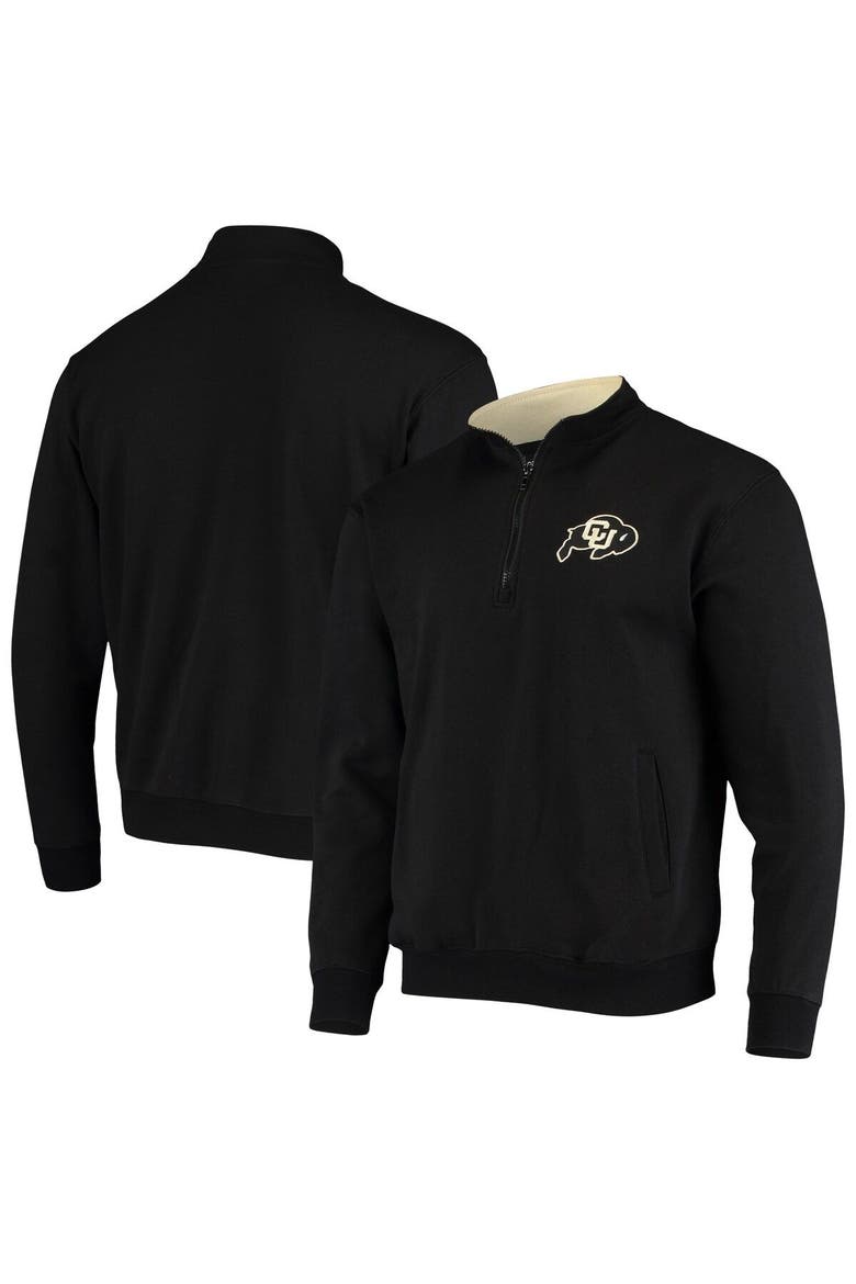 Men's Colosseum Black Colorado Buffaloes Tortugas Logo Quarter-Zip Jacket, Alternate, color, Black