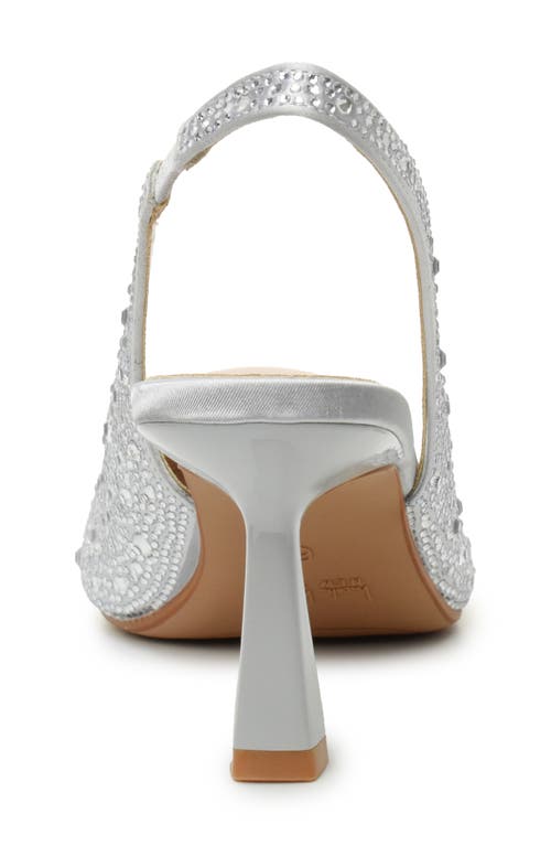 NICOLE MILLER NICOLE MILLER RHINESTONE SLINGBACK PUMP