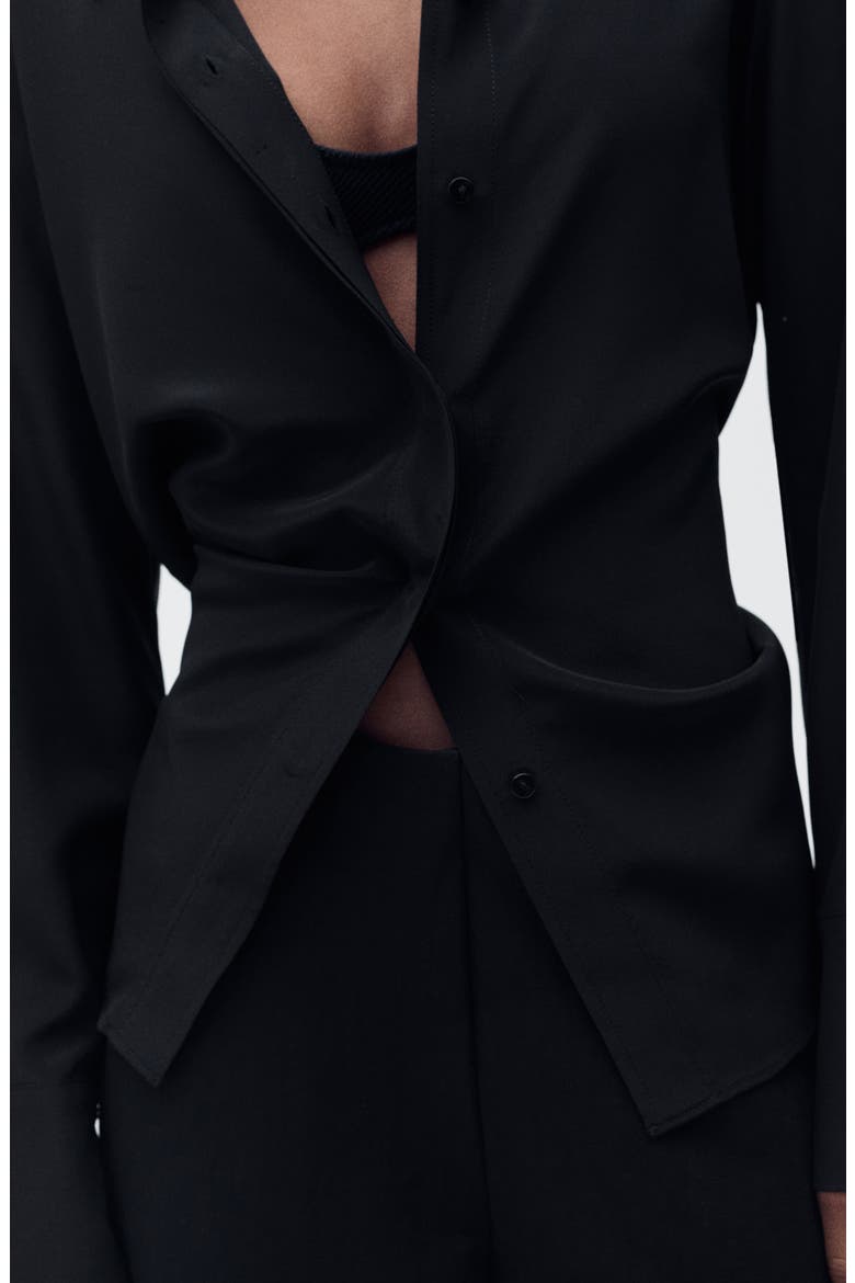 Wide Leg Crop Pants, Alternate, color, BLACK