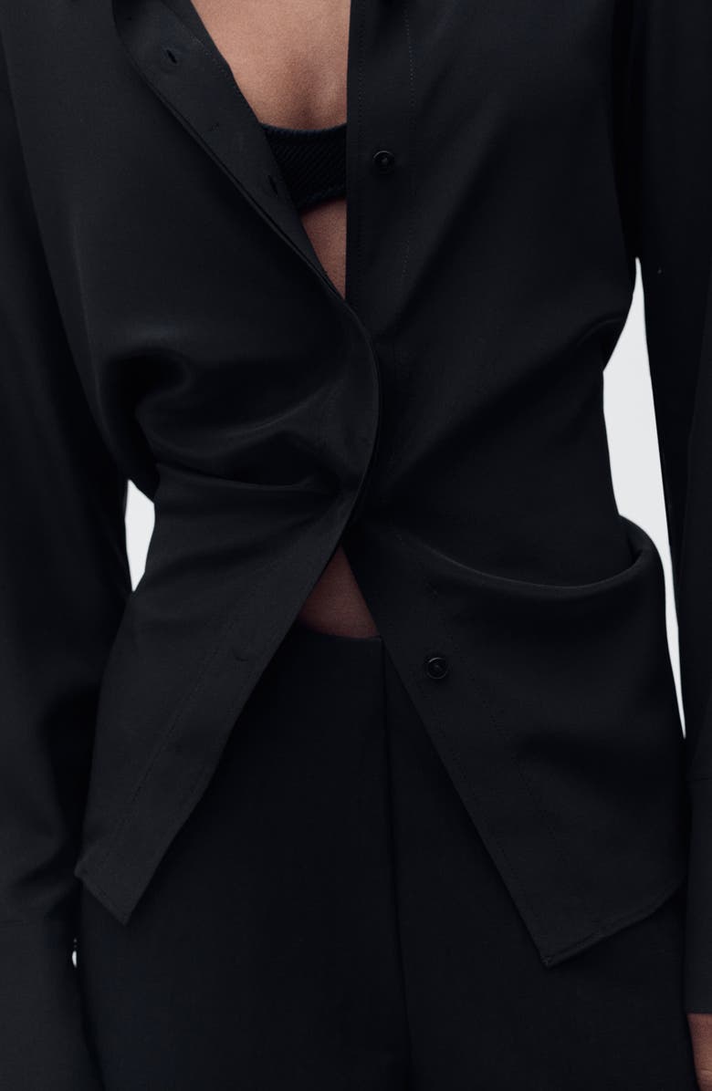 MANGO Wide Leg Crop Pants, Alternate, color,