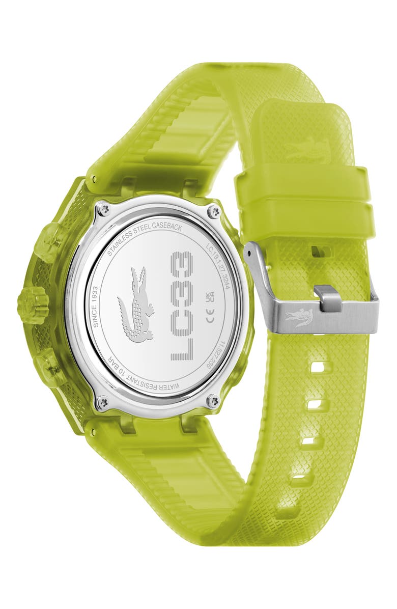 Lacoste LC33 Silicone Strap Watch, 44mm, Alternate, color,