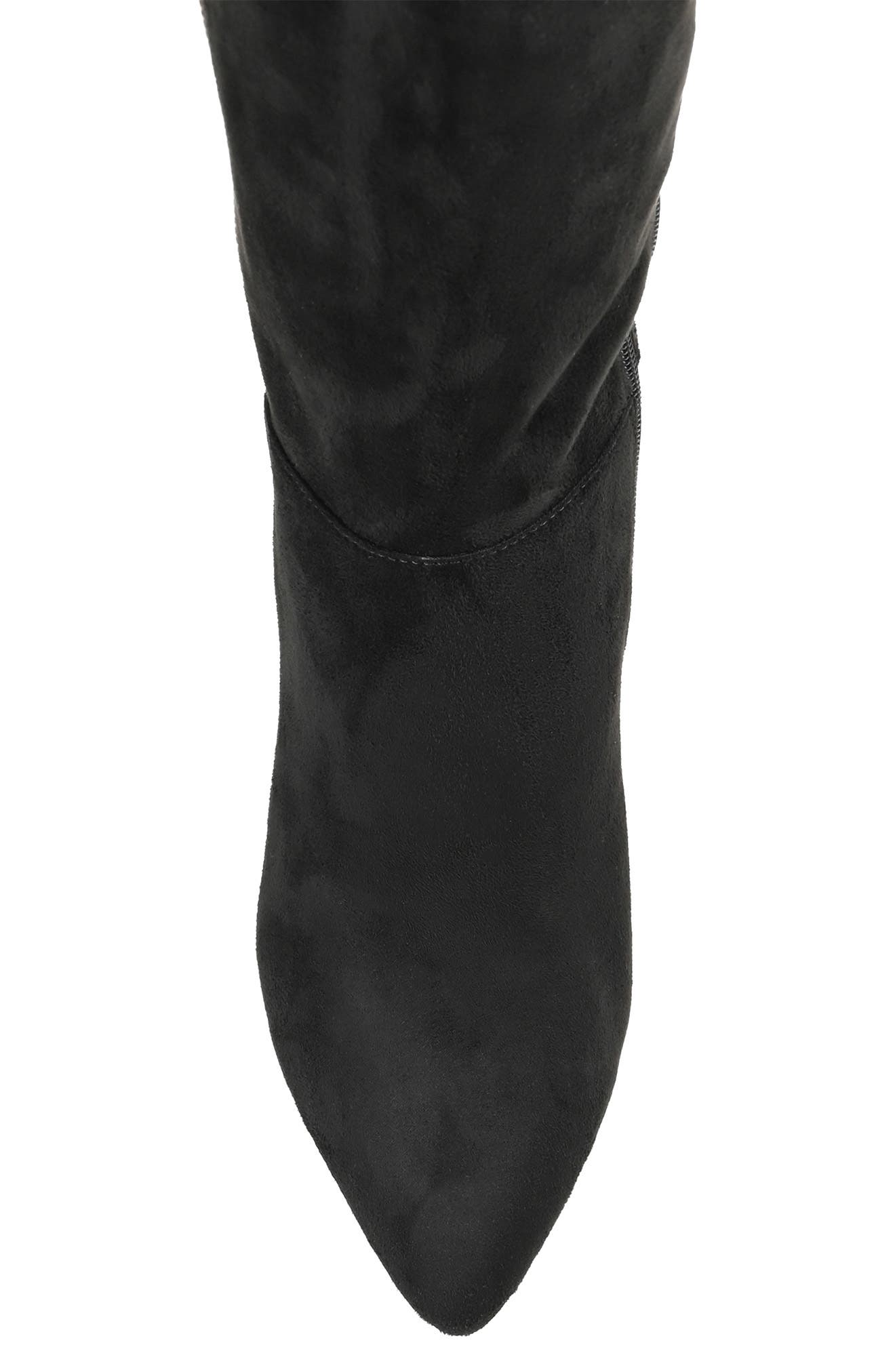 Journee Collection Idinna Vegan Suede Tall Boot - Wide Calf, Alternate, color, 