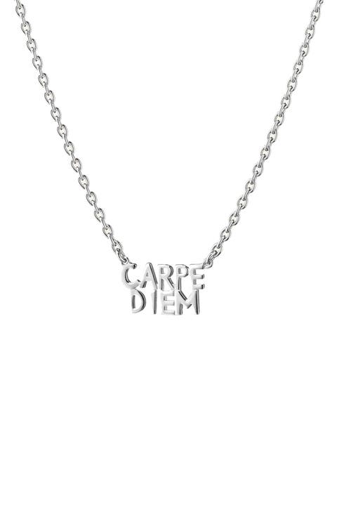 Carpe Diem Pendant Necklace