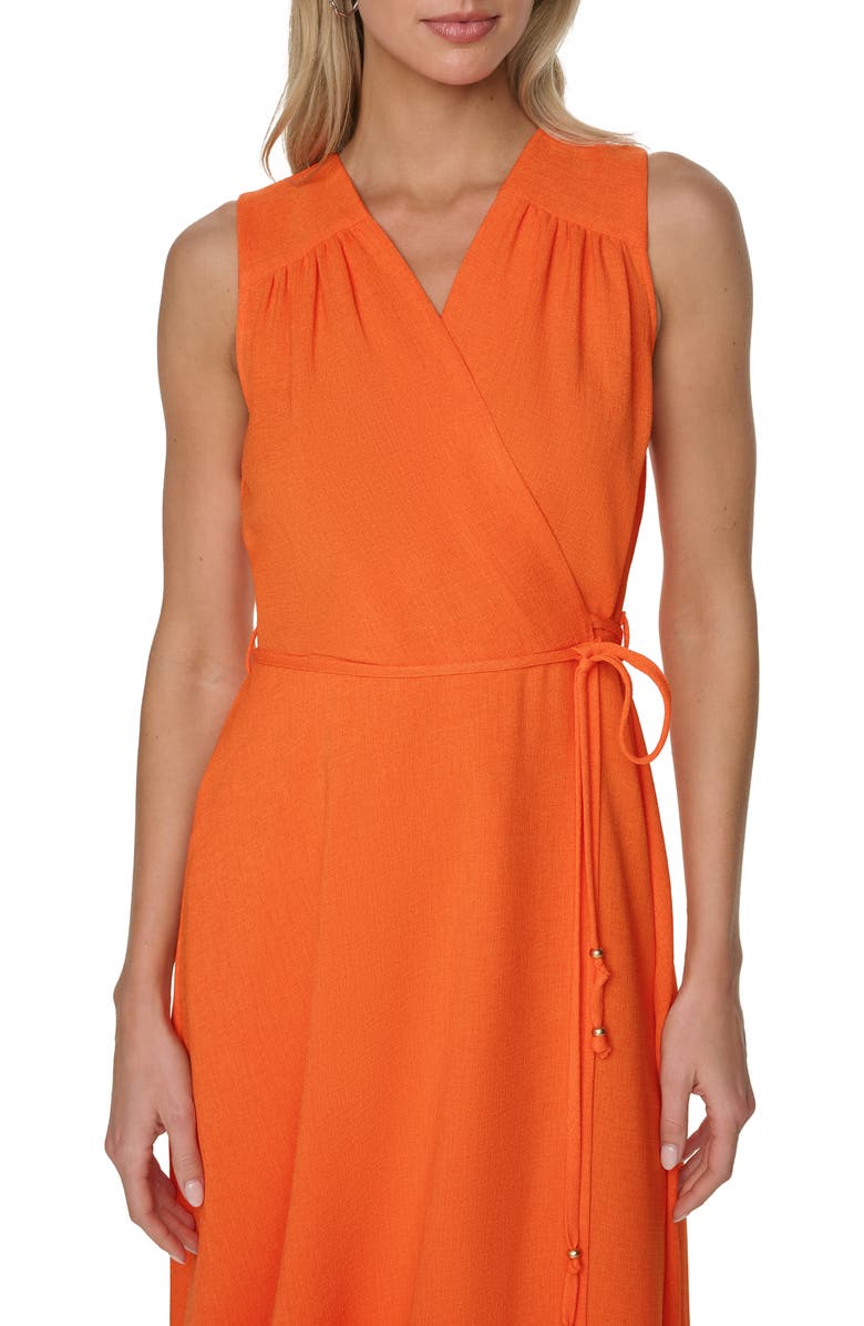 Calvin Klein Aerowash Faux Wrap Maxi Dress, Alternate, color, Starburst