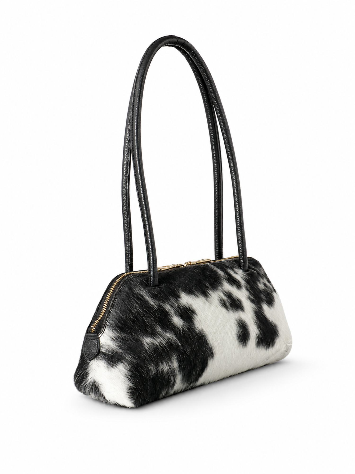 Ebène Unique Hair-On Cowhide Shoulder Bag, Alternate, color, Natural Hair
