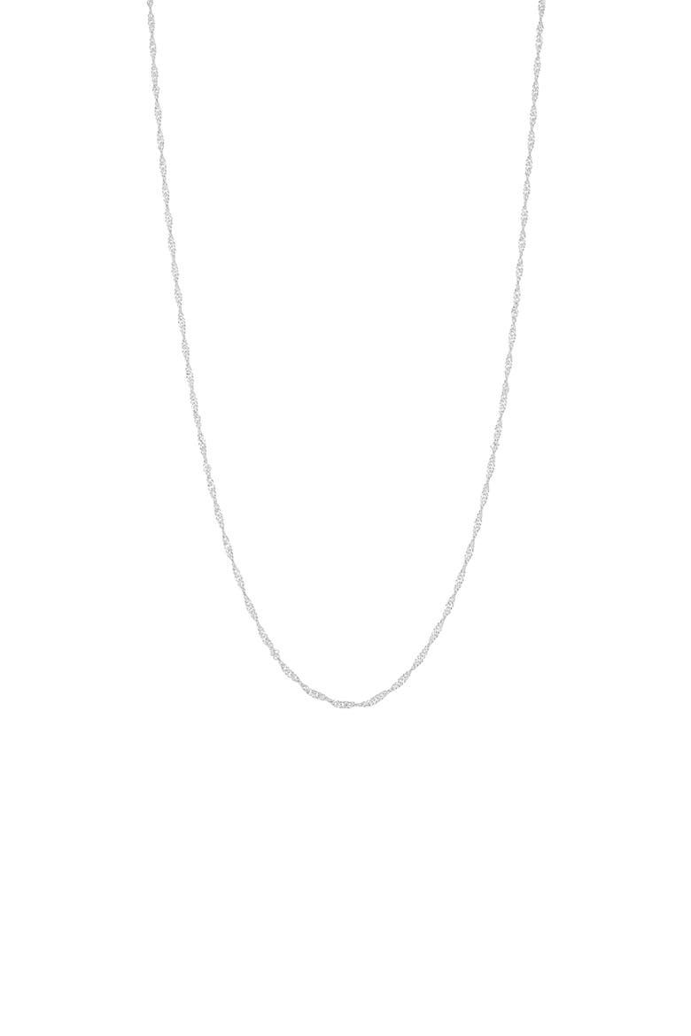 Sterling Silver 18k Gold Plated Ashley Necklace Dainty Everyday Jewelry, Main, color, Silver