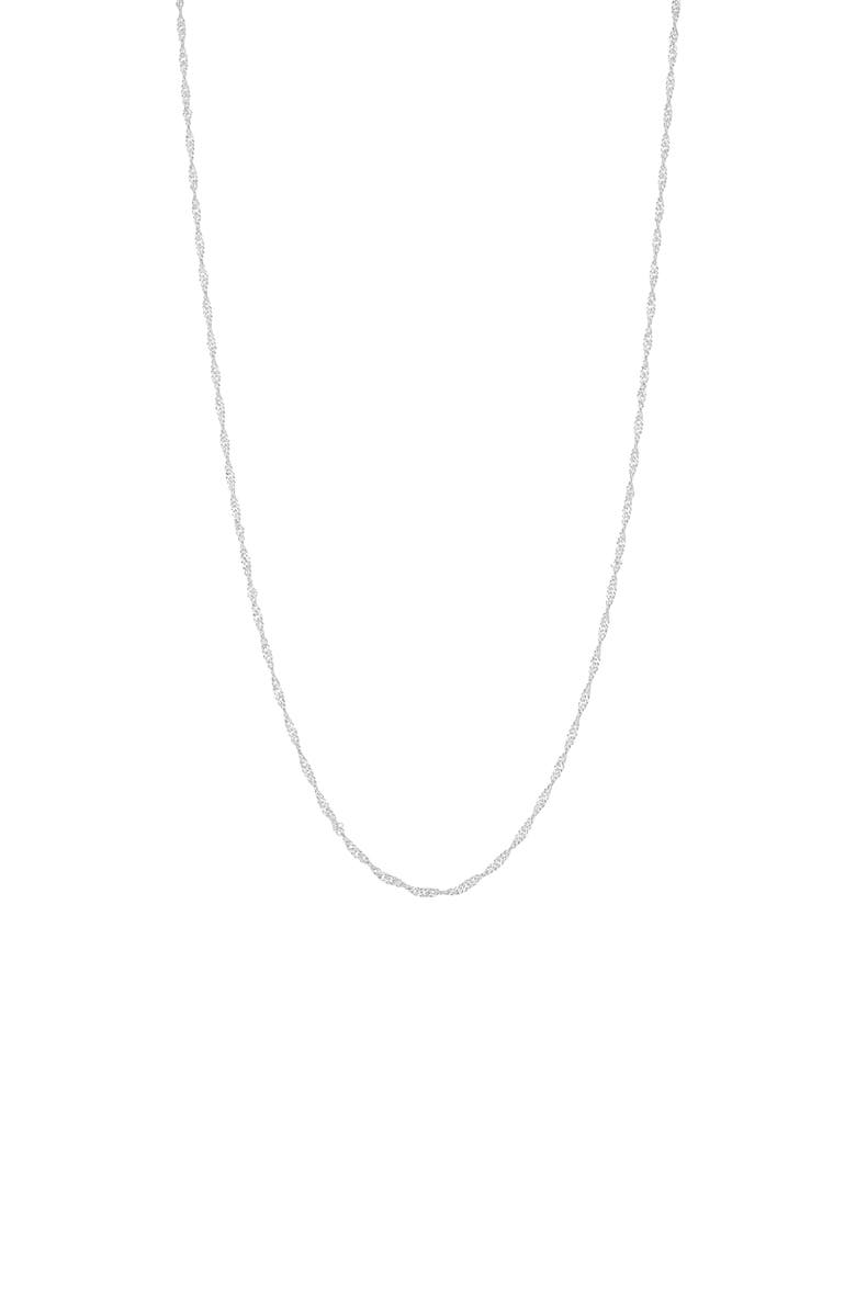 Bearfruit Jewelry Sterling Silver 18k Gold Plated Ashley Necklace Dainty Everyday Jewelry, Main, color, 