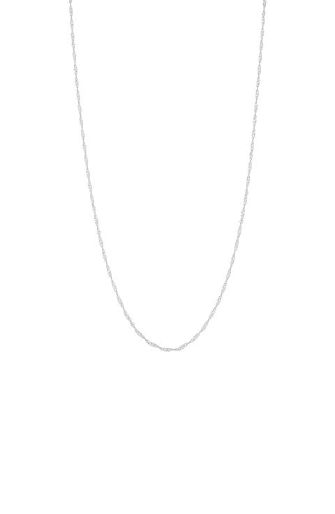 Sterling Silver 18k Gold Plated Ashley Necklace Dainty Everyday Jewelry