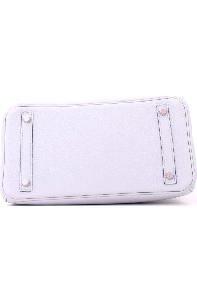 Pre-Owned Hermes Birkin Handbag Blue Clemence with Palladium Hardware 30, Alternate, color, Bleu Pale