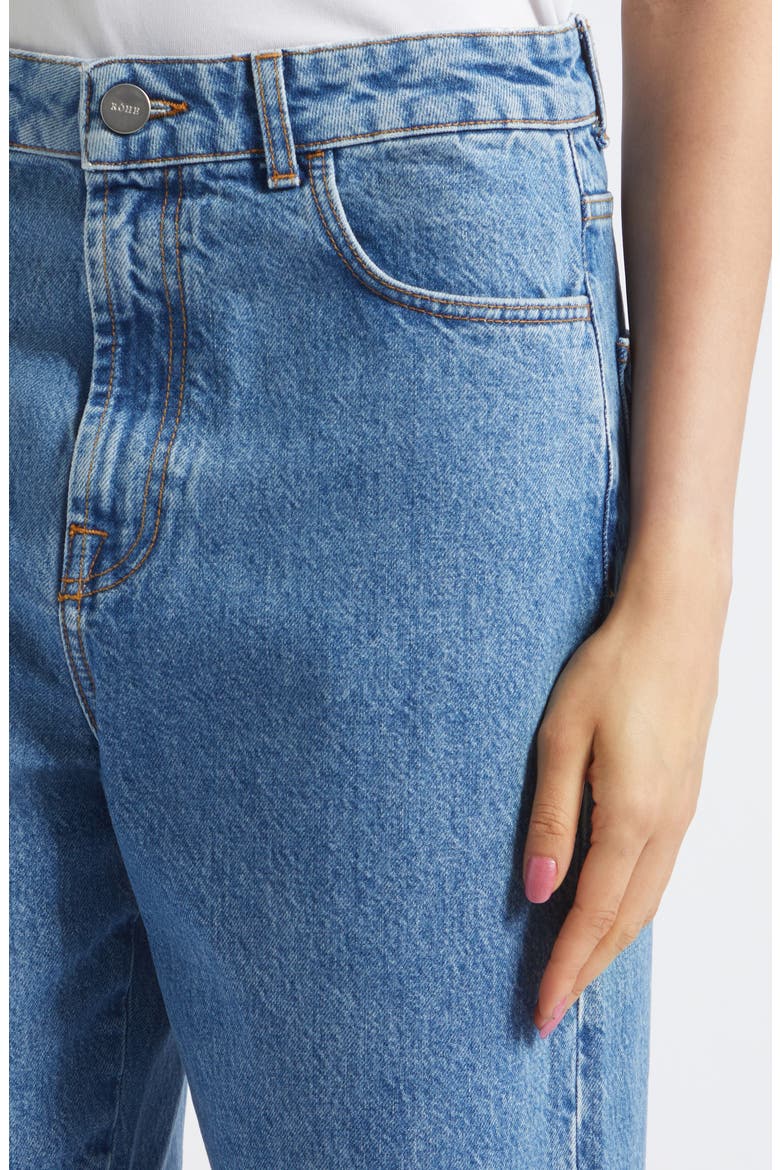 Rixt Turn-Up Baggy Jeans, Alternate, color, HERITAGE BLUE