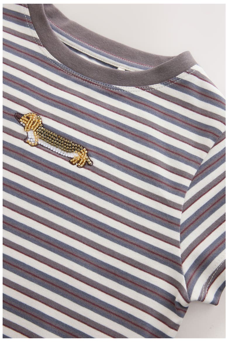 Kids' Character Striped T-Shirt, Alternate, color, BLUE