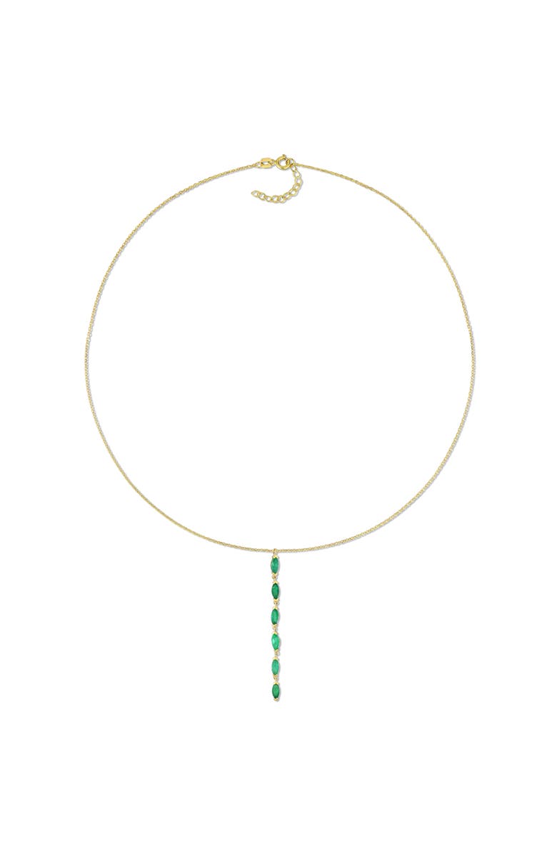 Julianna B. Emerald Lariat Necklace 14k, Alternate, color,