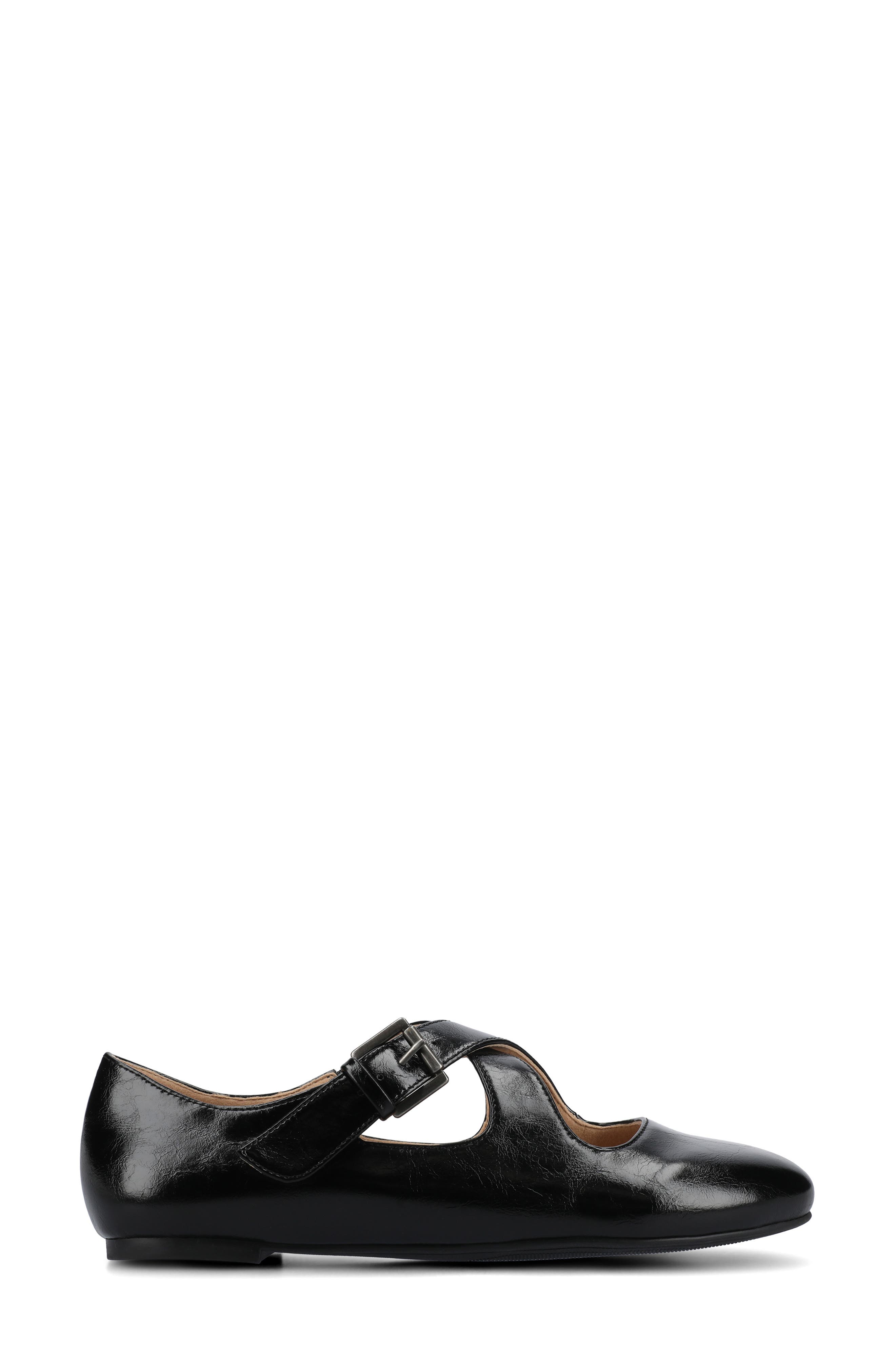 Journee Collection Ivanna Mary Jane Flat, Alternate, color, Black