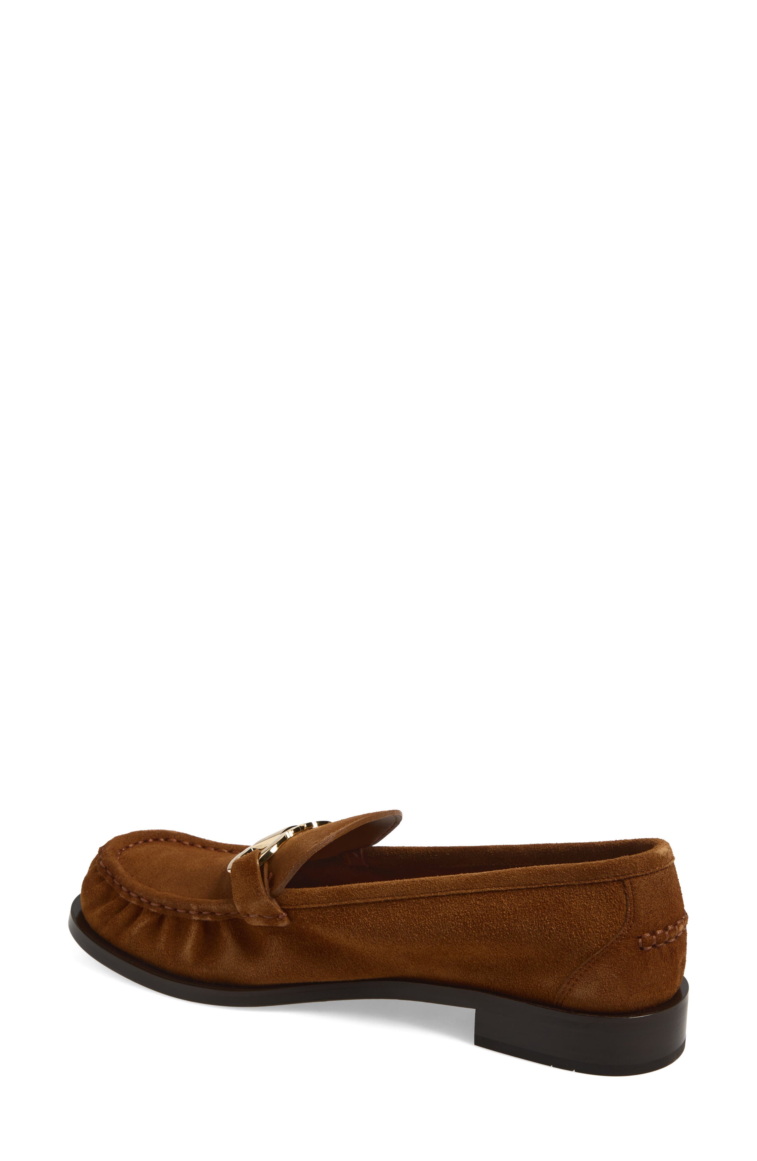 Maryan Moc Toe Suede Loafer, Alternate, color, FARRO NATURALE