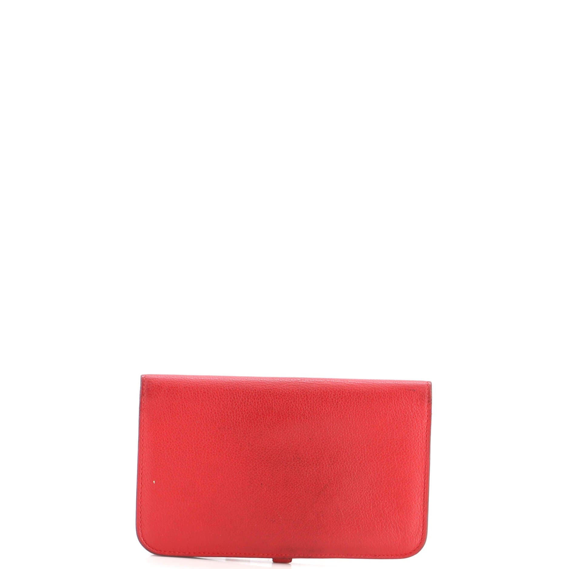 Dogon Duo Combined Wallet Leather, Alternate, color, Red