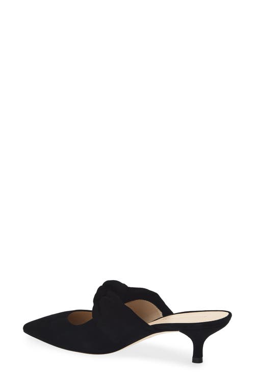Stuart Weitzman Solange 50 Kitten Heel Mule In Black