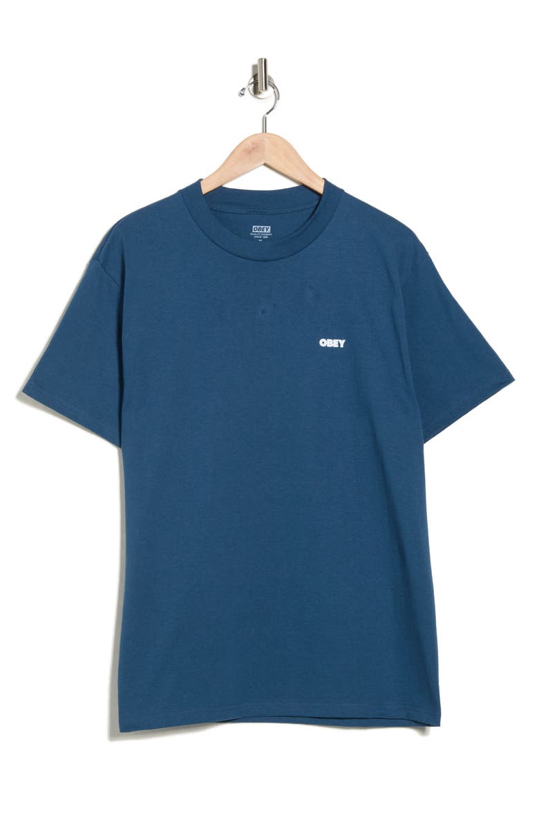 Obey Target Icon Graphic T-Shirt, Alternate, color, Harbor Blue
