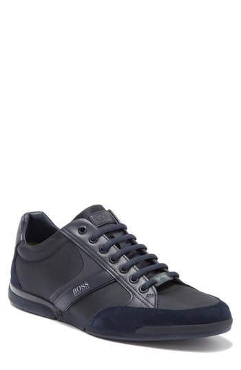 Hugo Boss Boss Saturn Low Top Sneaker In Dk Bu