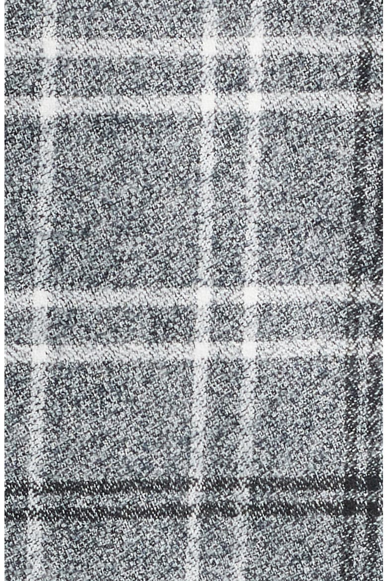 Aiden Plaid Cotton Button-Up Shirt, Alternate, color, TARTAN PLAID GREY MULTI