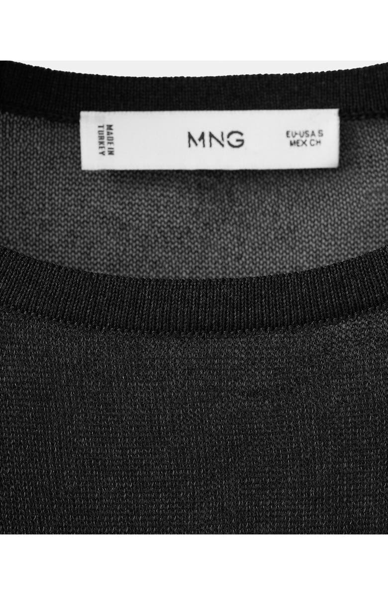 MANGO Dot Sweater, Alternate, color, Black