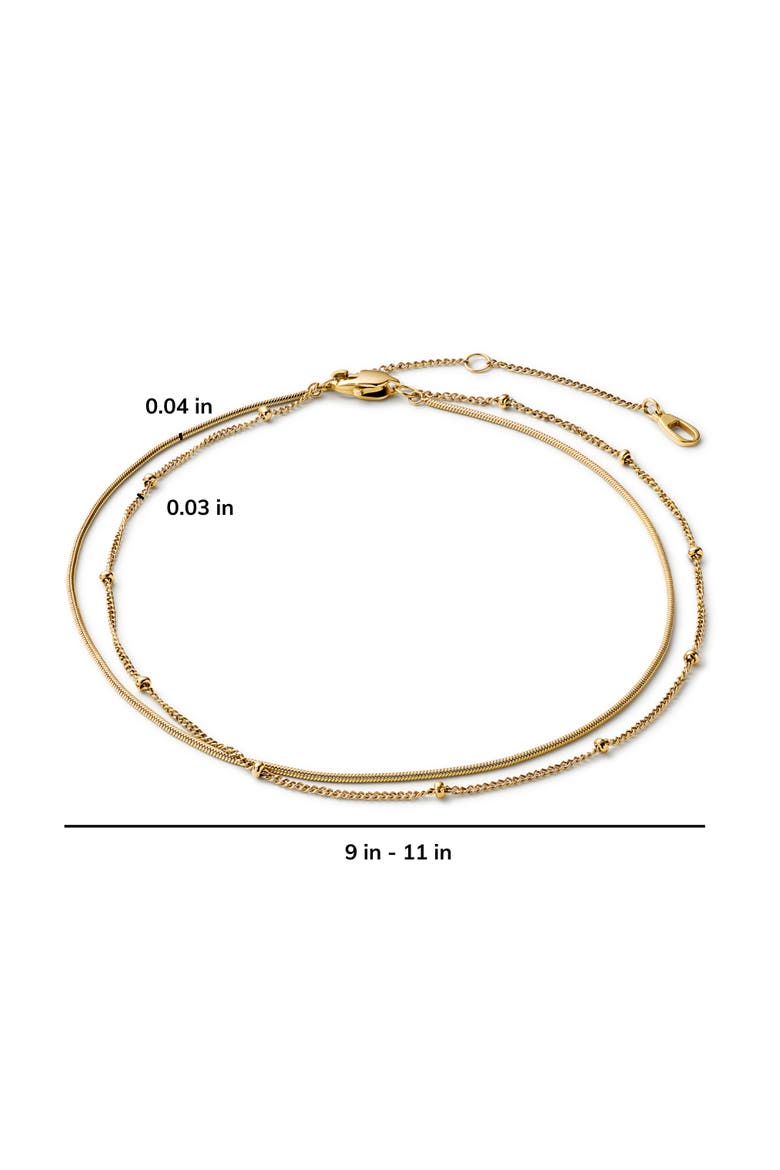 Gold Anklet - Hallie Anklet, Alternate, color, Gold