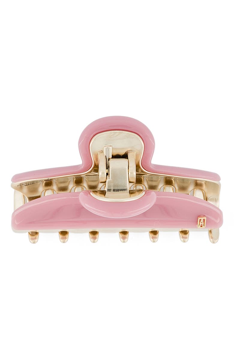 Alexandre de Paris Vendome Medium Claw Hair Clip, Alternate, color, Pink