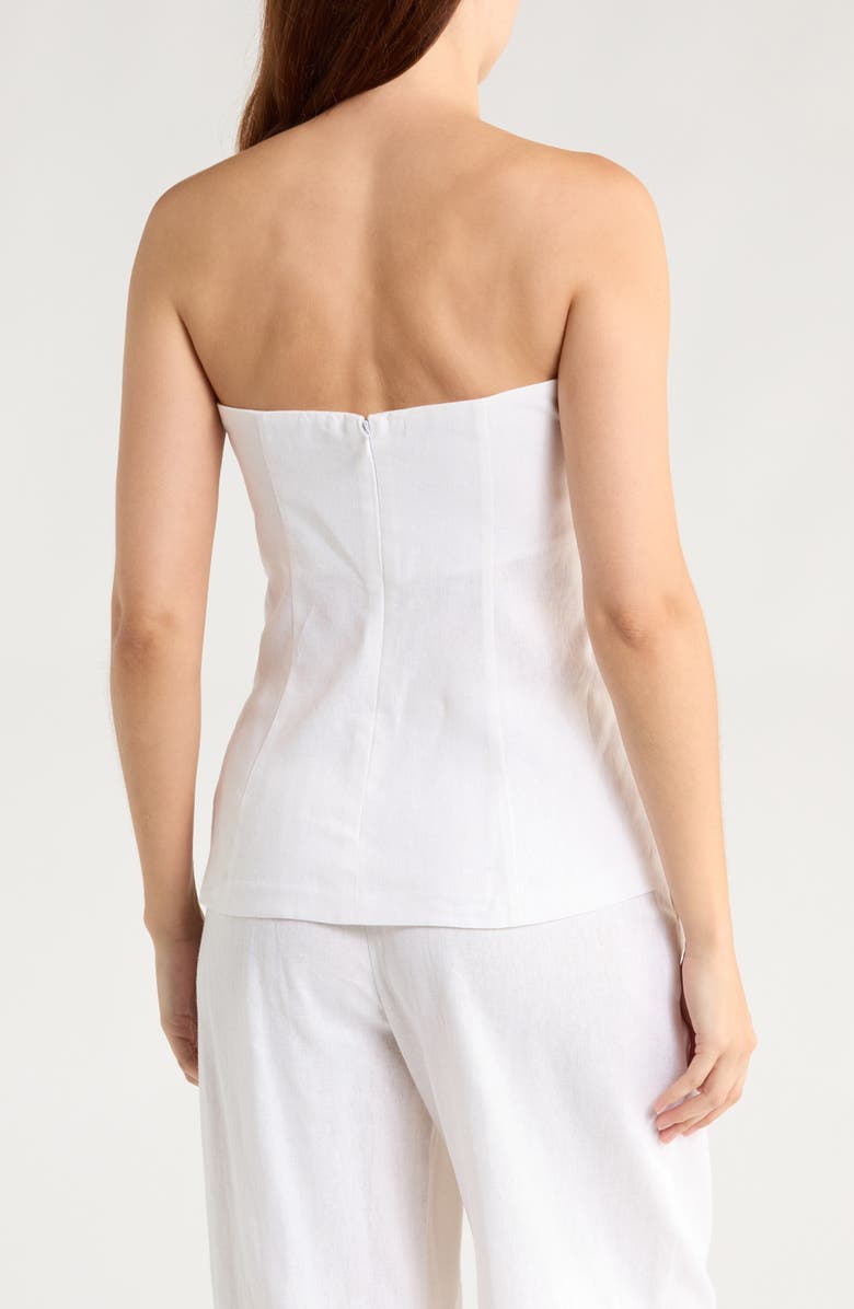 WAYF Strapless Top, Alternate, color, Ivory