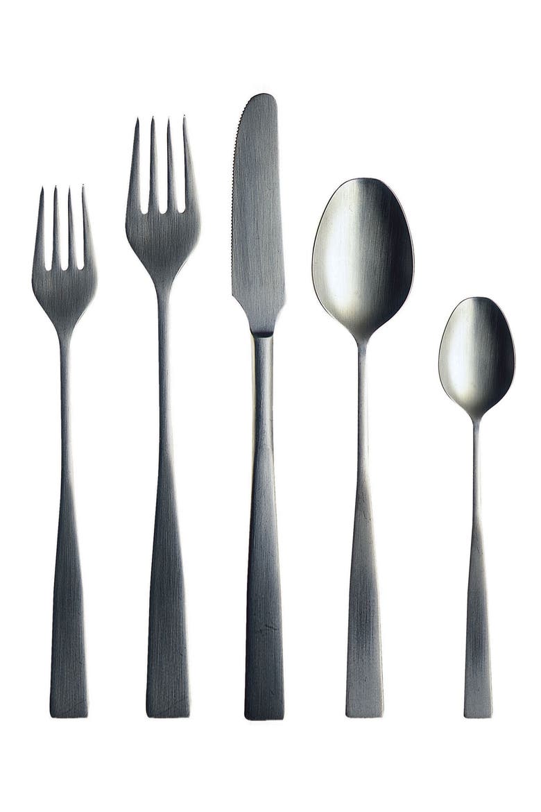 Italia Ice 5-Piece Place Setting, Main, color, STAINLESS STEEL