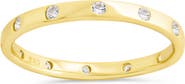 Sterling Forever Mindy Cubic Zirconia Studded Band Ring
