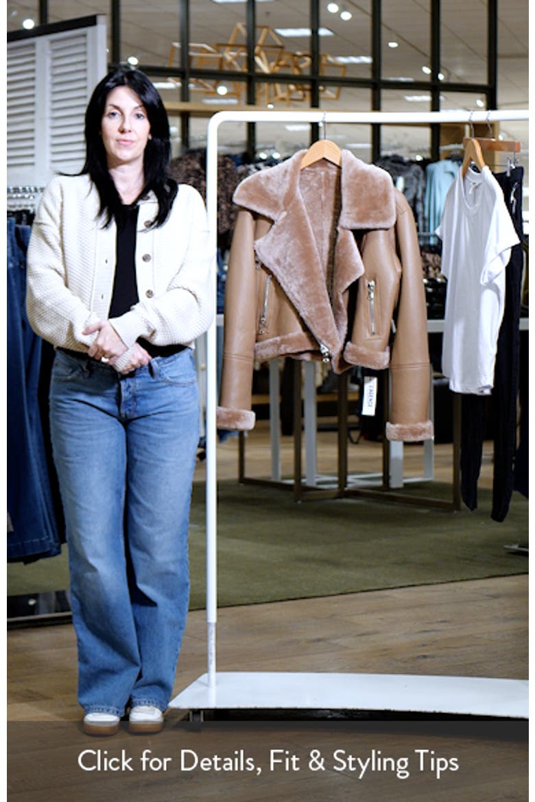 Pike Leather & Genuine Shearling Crop Jacket video